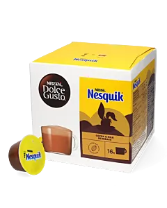 Nescaf&eacute; Nesquik package and capsule for Dolce Gusto