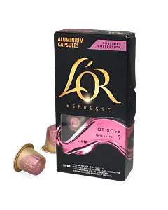 L'OR Or Ros&Atilde;&copy; package and capsule for Nespresso&Acirc;&reg;