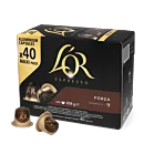 L'OR Forza 40 package and pod for Nespresso
