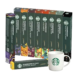 Starbucks | Sortiment degustare - 100 capsule pentru cu Nespresso®