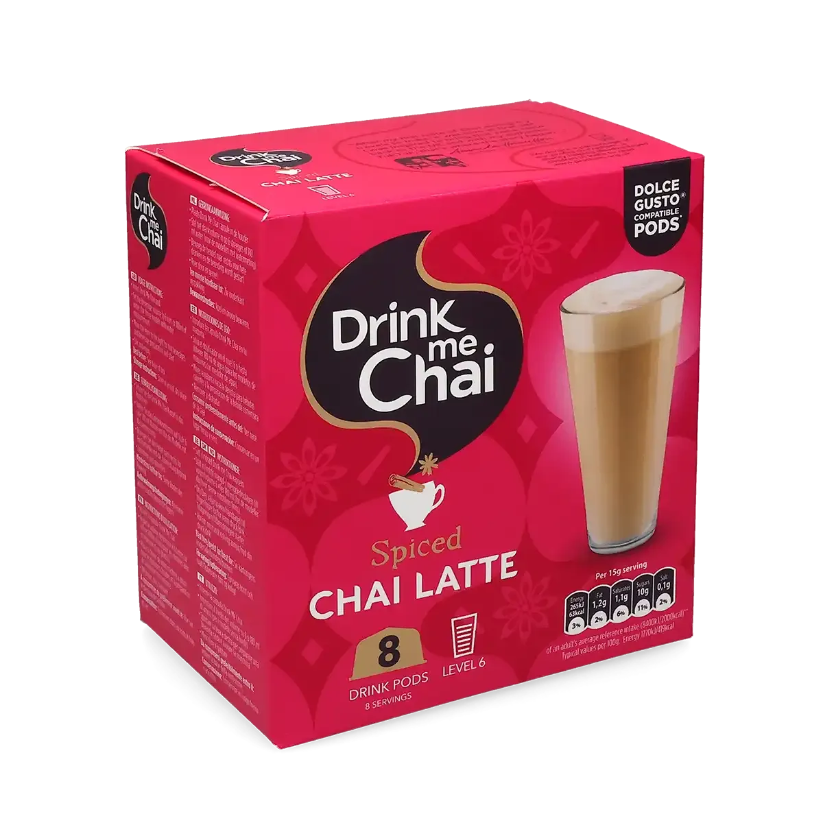 ★ chai⭐︎　★ Drink me Chai | Spiced Chai Latte - 8 capsule compatibil Dolce Gusto