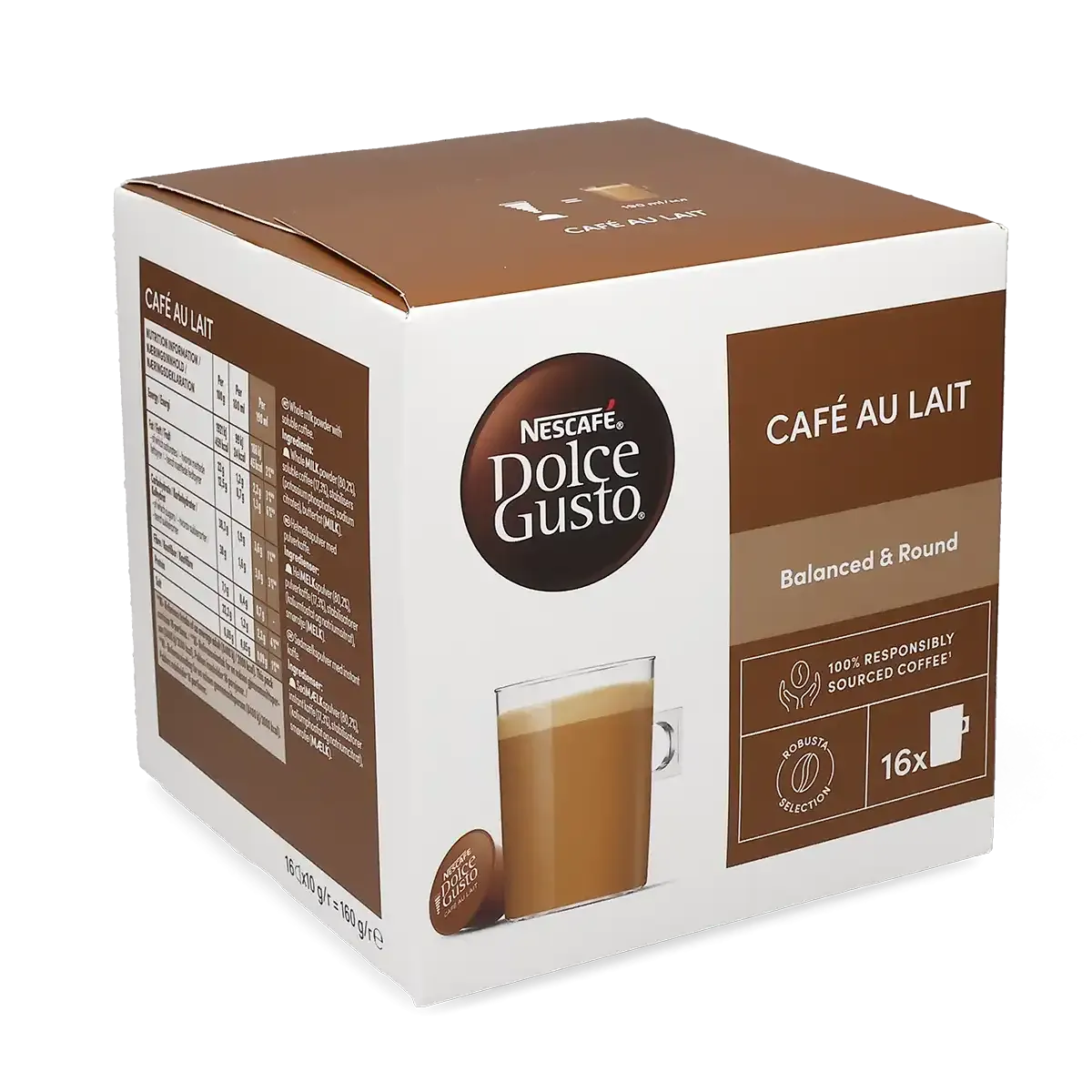 Nescafé | Café au Lait - 16 capsule pentru Nescafé® Dolce Gusto