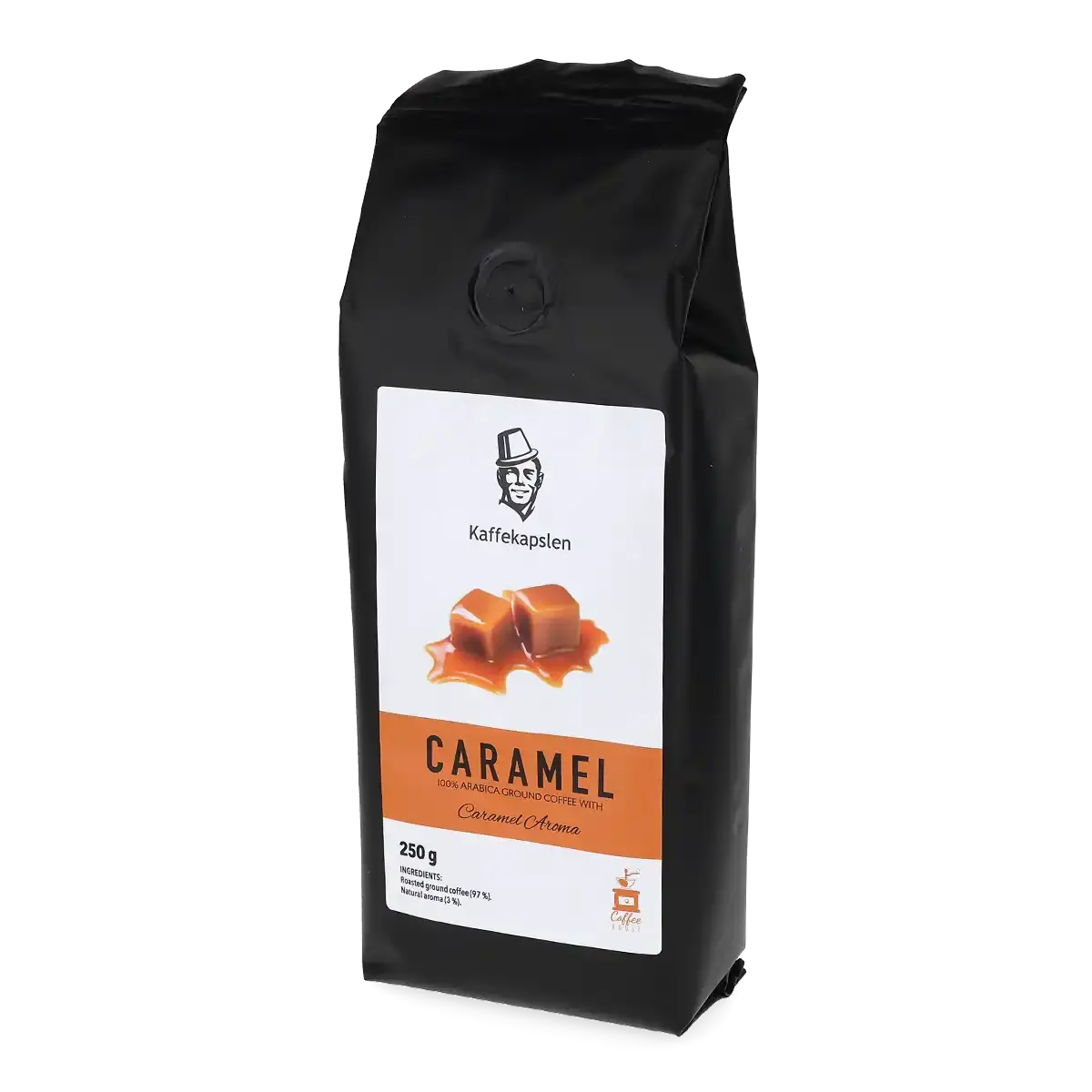 Kaffekapslen | Cafea cu Caramel - 250 g cafea măcinată