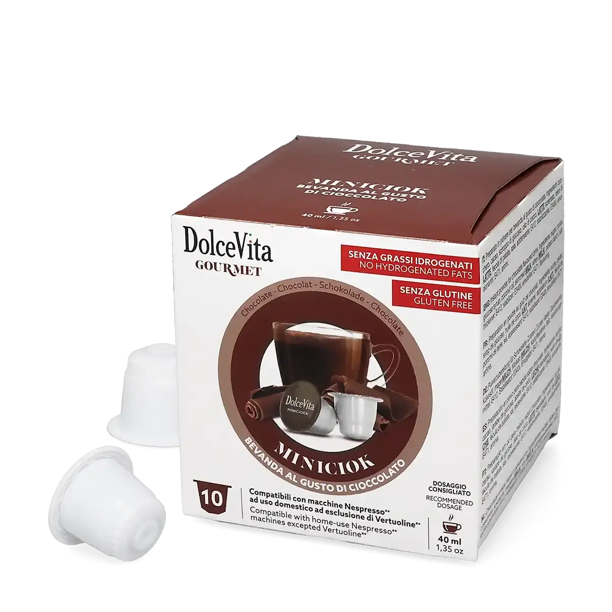 Dolce Vita | Miniciok - ciocolată caldă - 10 capsule compatibil cu