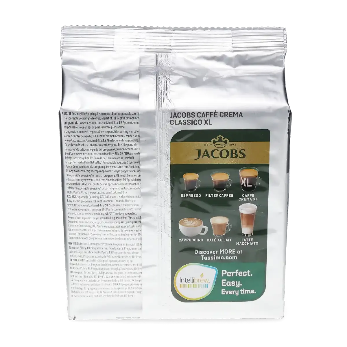 Jacobs | Caffè Crema Classico XL - 16 capsule pentru Tassimo