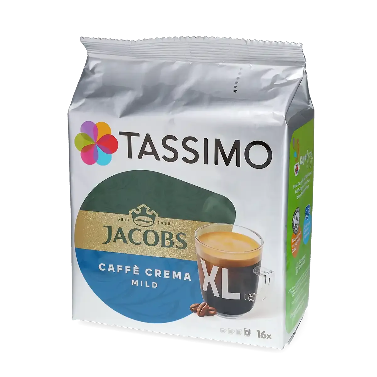 PREMIUM PS CREAM 660g 2個 Jacobs | Caffè Crema Mild XL - 16 capsule pentru Tassimo