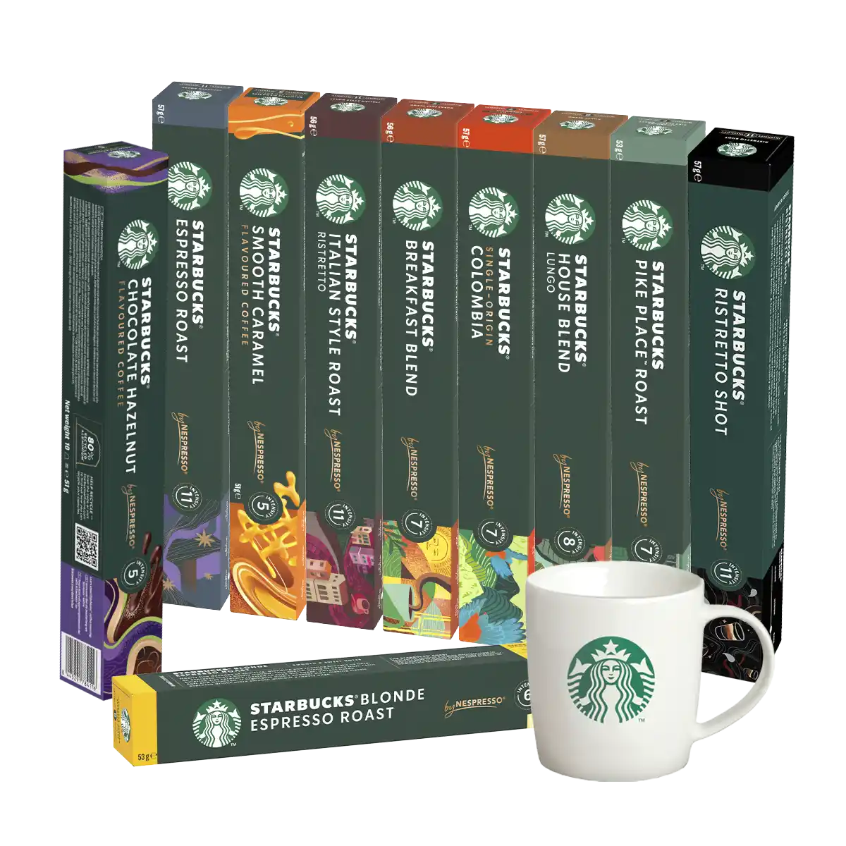 Starbucks | Sortiment degustare - 100 capsule pentru cu Nespresso®
